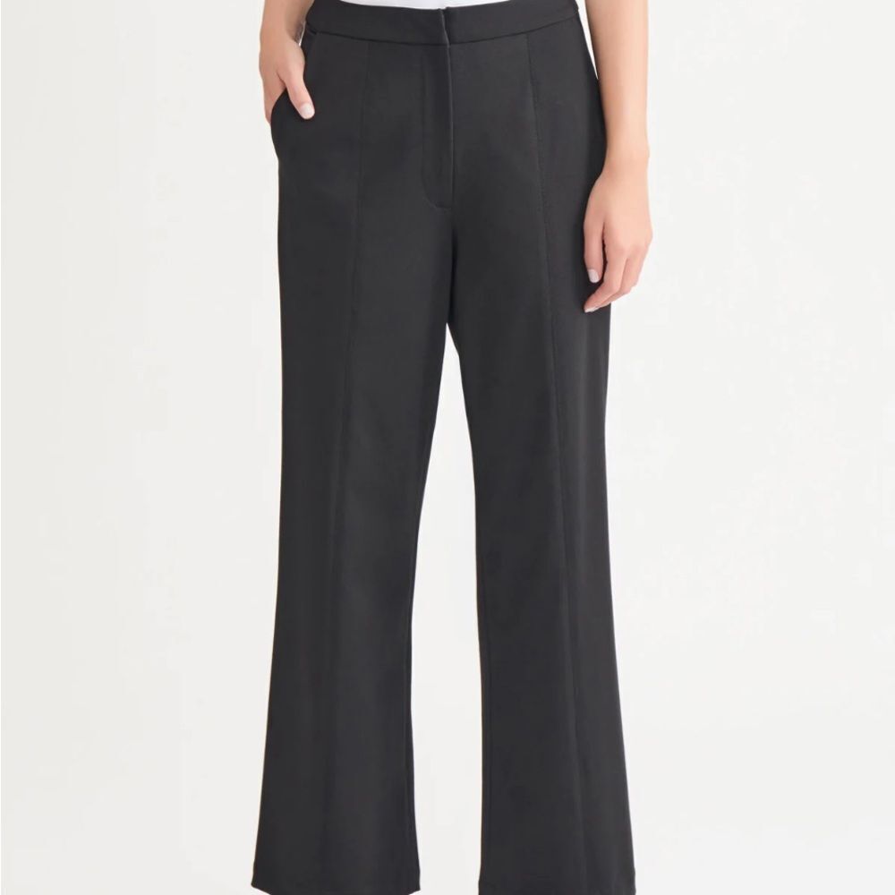 Misook Naomi LuxeStretch Ponte  Black Wide Women's Pants